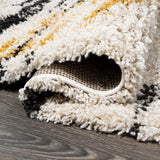 Nova Modern Bold Strie' Shag Area Rug