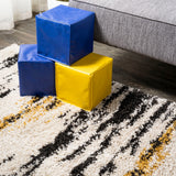Nova Modern Bold Strie' Shag Area Rug