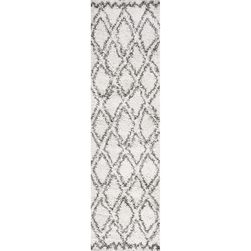Soller Diamond Trellis Shag Area Rug