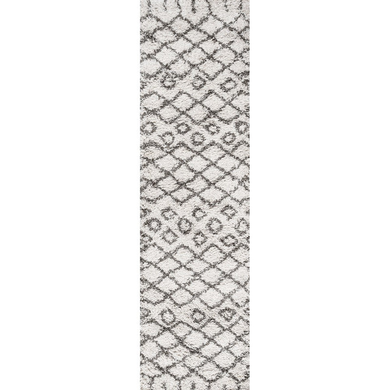 Algaida Moroccan Diamond Shag Area Rug