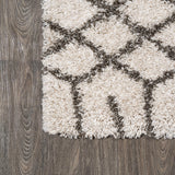 Algaida Moroccan Diamond Shag Area Rug