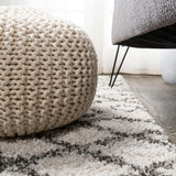 Algaida Moroccan Diamond Shag Area Rug