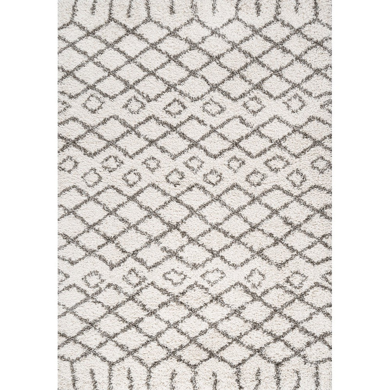 Algaida Moroccan Diamond Shag Area Rug