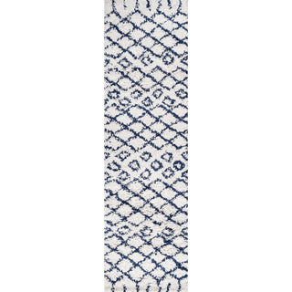 Algaida Moroccan Diamond Shag Area Rug