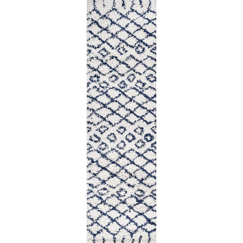Algaida Moroccan Diamond Shag Area Rug