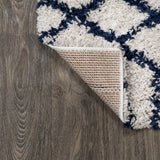 Algaida Moroccan Diamond Shag Area Rug