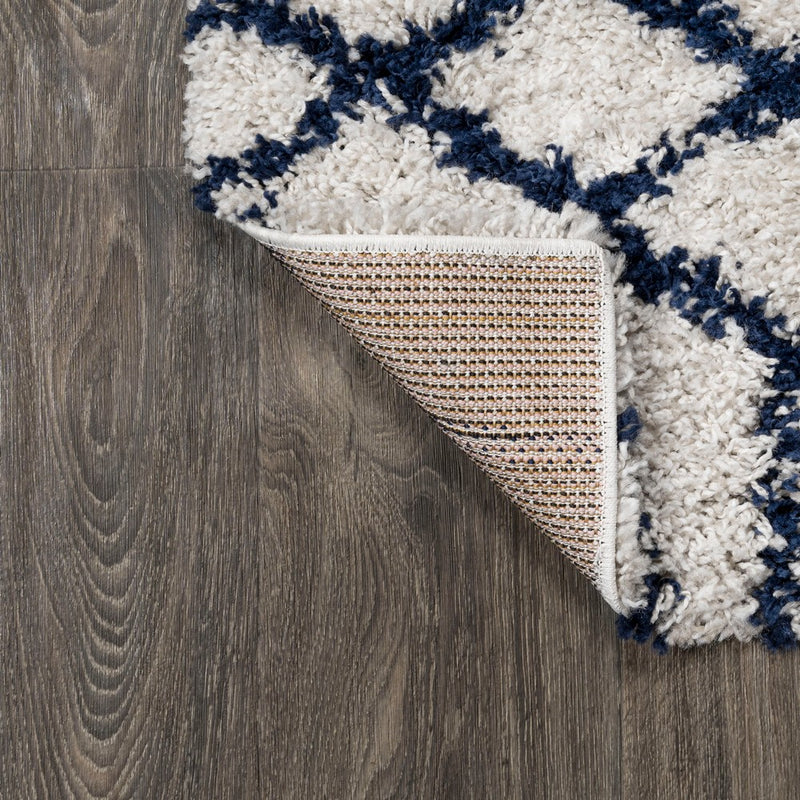 Algaida Moroccan Diamond Shag Area Rug
