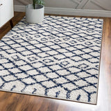 Algaida Moroccan Diamond Shag Area Rug