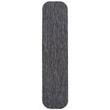 Miles Modern Minimalist Radius Corner Solid Indoor/Outdoor Area Rug