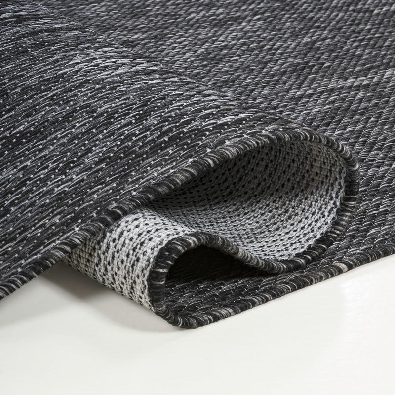 Miles Modern Minimalist Radius Corner Solid Indoor/Outdoor Area Rug