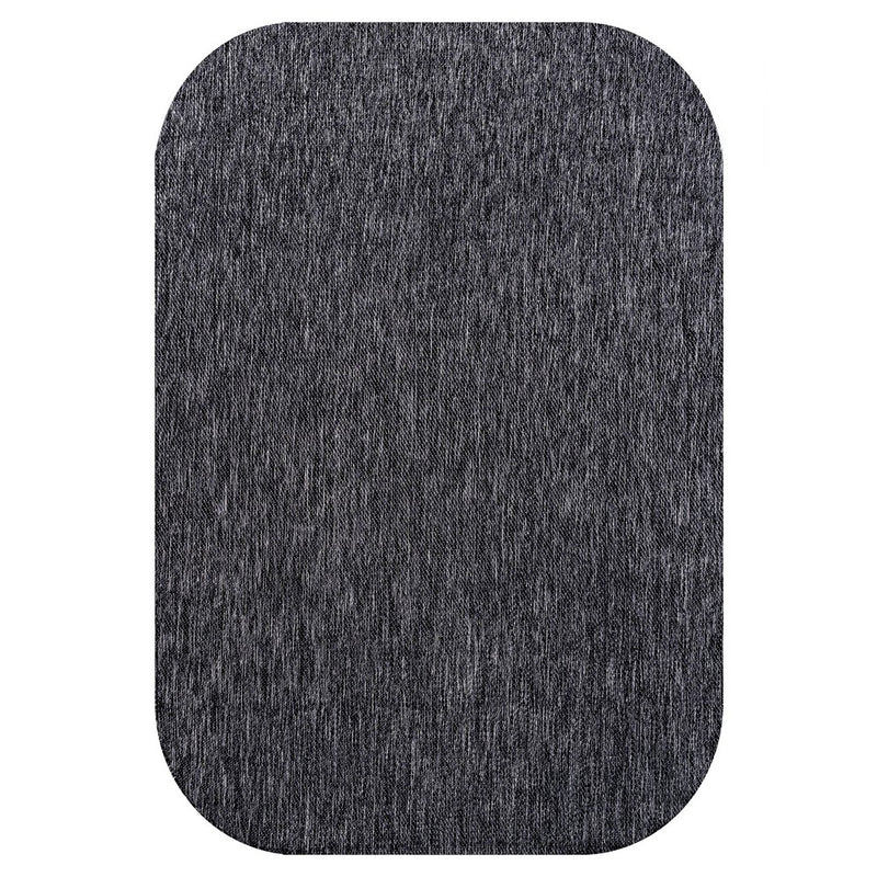 Miles Modern Minimalist Radius Corner Solid Indoor/Outdoor Area Rug