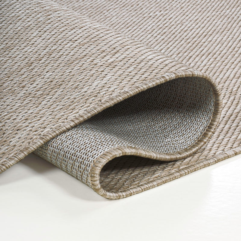 Miles Modern Minimalist Radius Corner Solid Indoor/Outdoor Area Rug