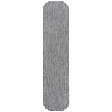 Miles Modern Minimalist Radius Corner Solid Indoor/Outdoor Area Rug