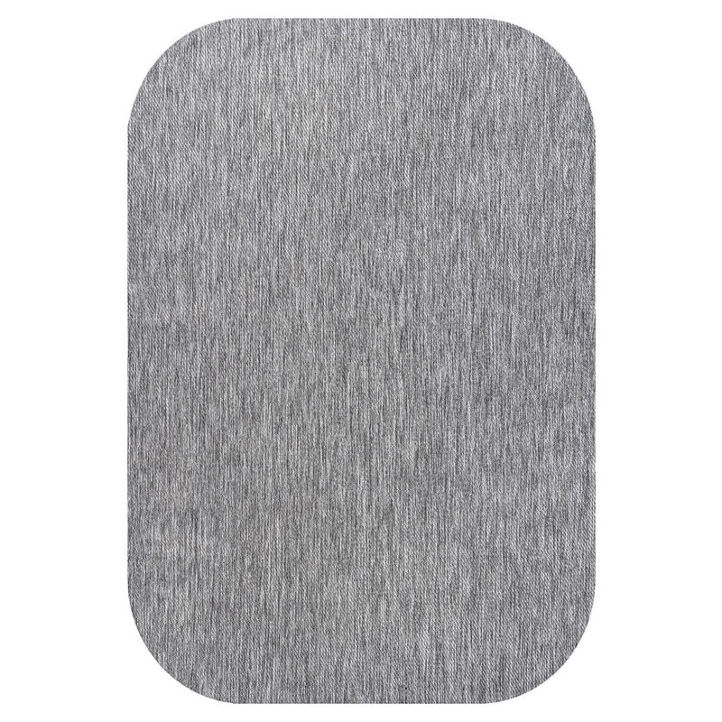Miles Modern Minimalist Radius Corner Solid Indoor/Outdoor Area Rug