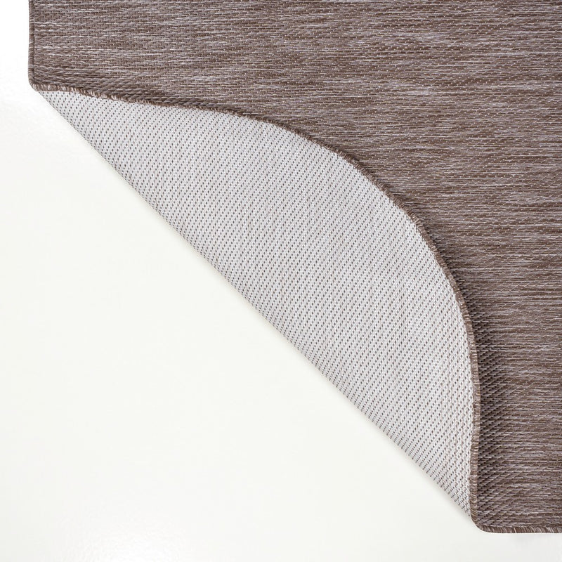 Miles Modern Minimalist Radius Corner Solid Indoor/Outdoor Area Rug
