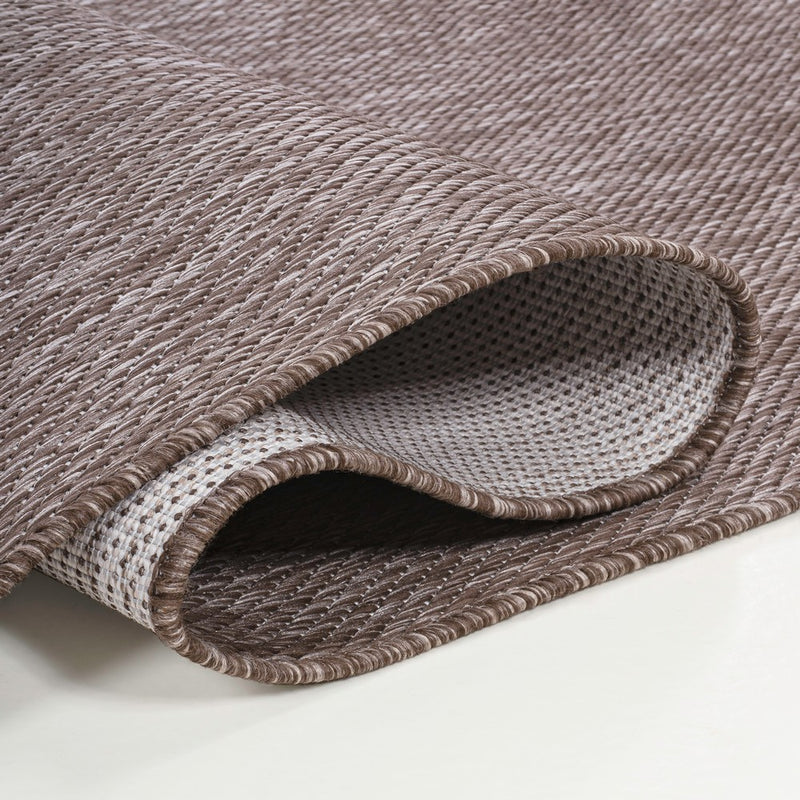 Miles Modern Minimalist Radius Corner Solid Indoor/Outdoor Area Rug