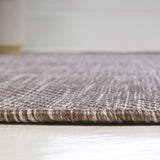 Miles Modern Minimalist Radius Corner Solid Indoor/Outdoor Area Rug