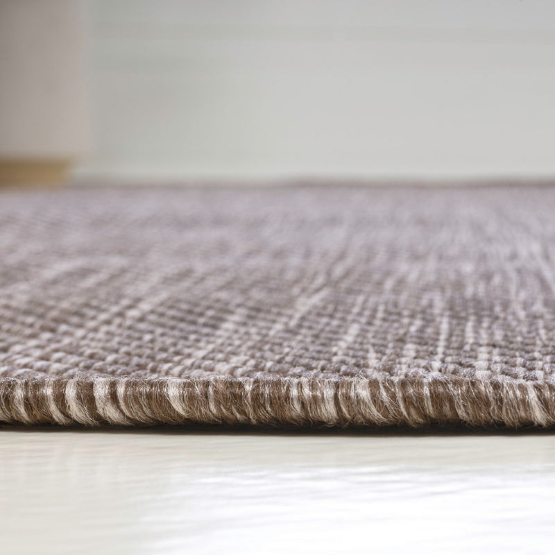 Miles Modern Minimalist Radius Corner Solid Indoor/Outdoor Area Rug