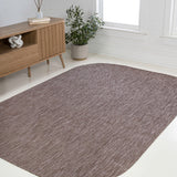 Miles Modern Minimalist Radius Corner Solid Indoor/Outdoor Area Rug