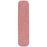 Miles Modern Minimalist Radius Corner Solid Indoor/Outdoor Area Rug
