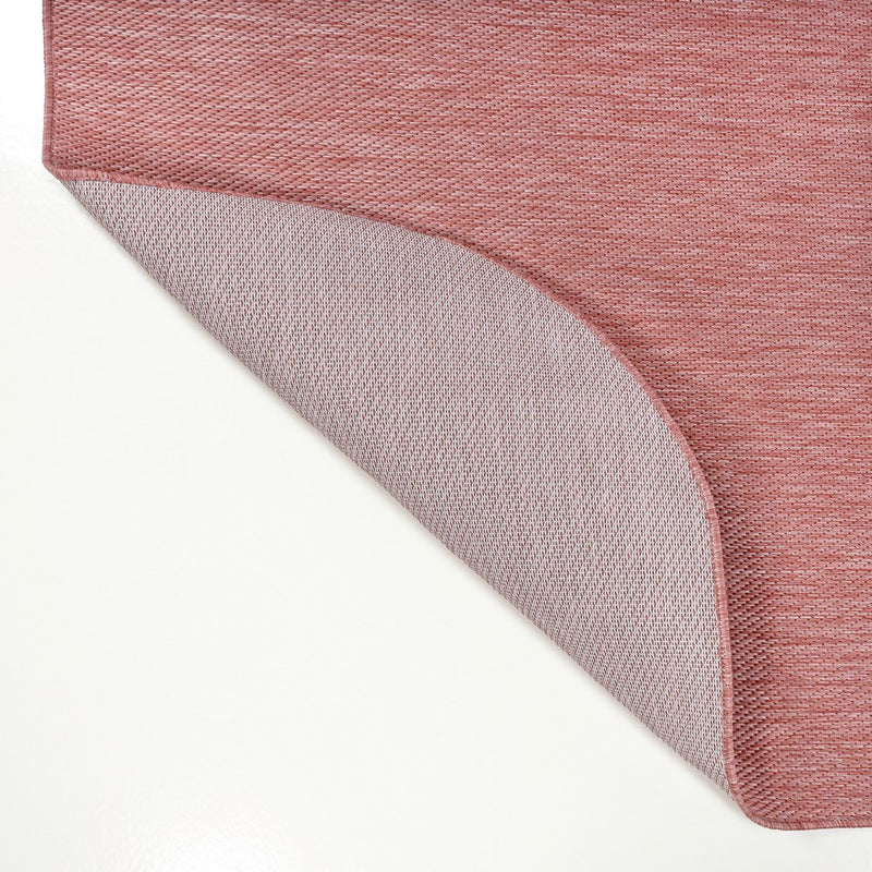 Miles Modern Minimalist Radius Corner Solid Indoor/Outdoor Area Rug