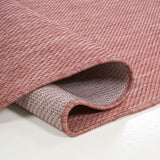 Miles Modern Minimalist Radius Corner Solid Indoor/Outdoor Area Rug