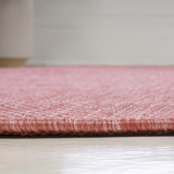Miles Modern Minimalist Radius Corner Solid Indoor/Outdoor Area Rug