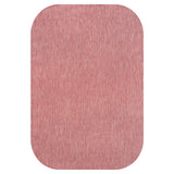 Miles Modern Minimalist Radius Corner Solid Indoor/Outdoor Area Rug