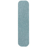 Miles Modern Minimalist Radius Corner Solid Indoor/Outdoor Area Rug