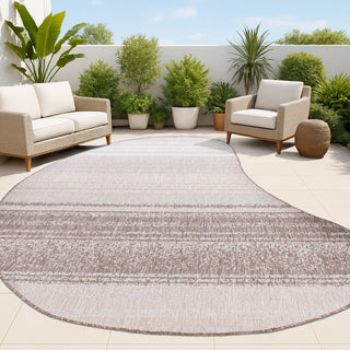 Evan Modern Rustic Organic Curve Indoor/Outdoor Area Rug