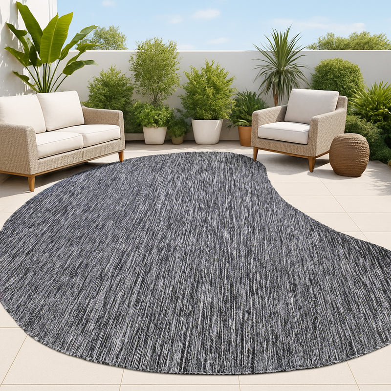 Evan Modern Rustic Organic Curve Indoor/Outdoor Area Rug