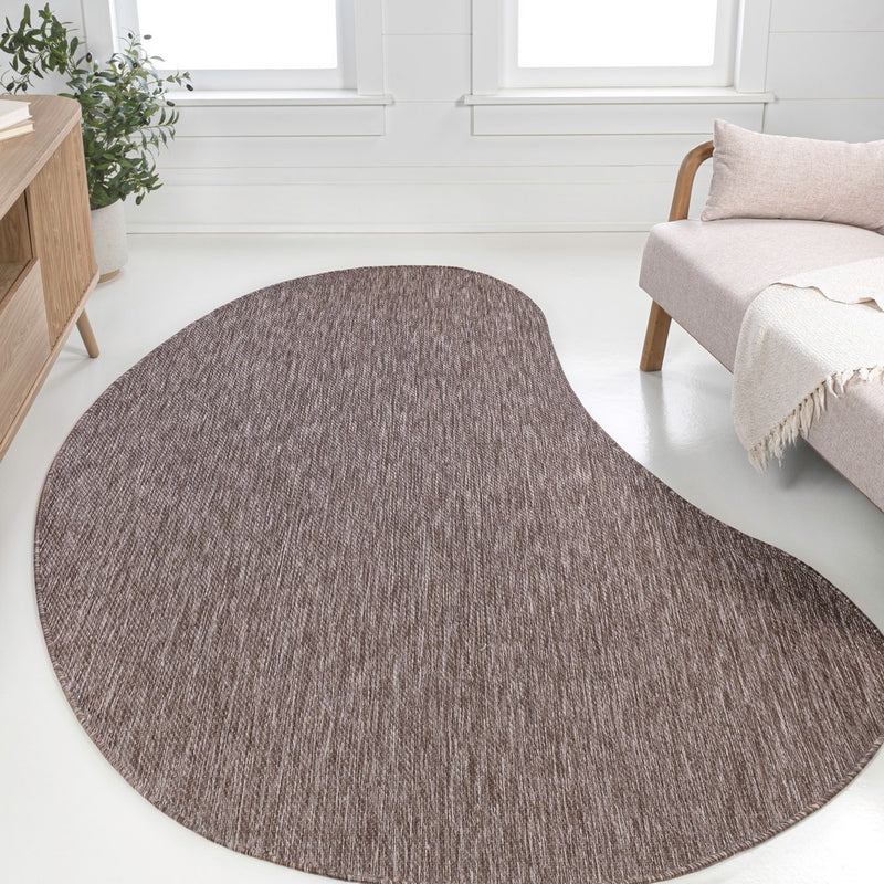 Evan Modern Rustic Organic Curve Indoor/Outdoor Area Rug
