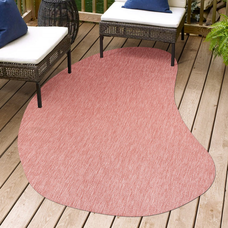 Evan Modern Rustic Organic Curve Indoor/Outdoor Area Rug