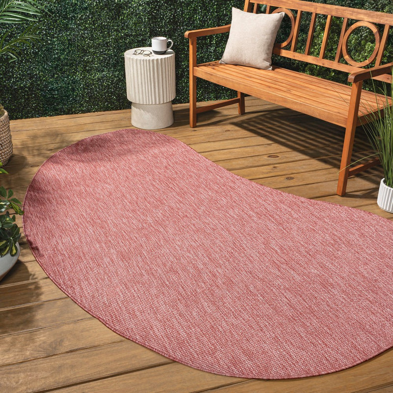 Evan Modern Rustic Organic Curve Indoor/Outdoor Area Rug