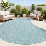 Evan Modern Rustic Organic Curve Indoor/Outdoor Area Rug