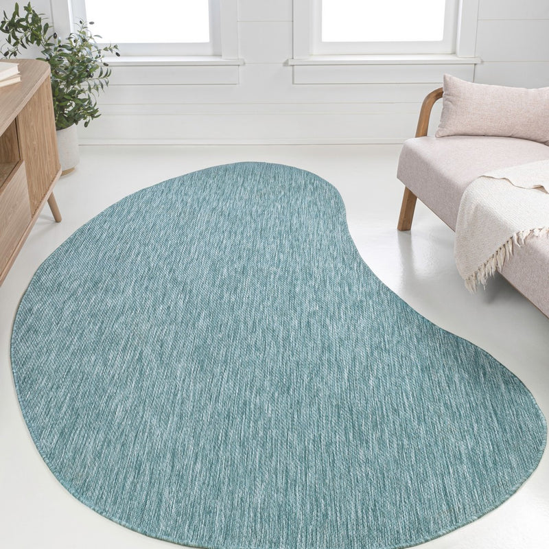Evan Modern Rustic Organic Curve Indoor/Outdoor Area Rug