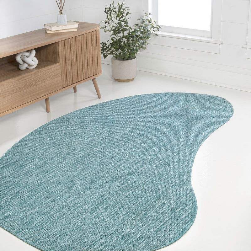 Evan Modern Rustic Organic Curve Indoor/Outdoor Area Rug