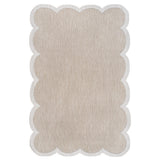 Alice Classic Cottage Two-tone Scalloped Indoor/Outdoor Area Rug