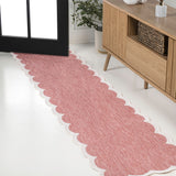 Alice Classic Cottage Two-tone Scalloped Indoor/Outdoor Area Rug