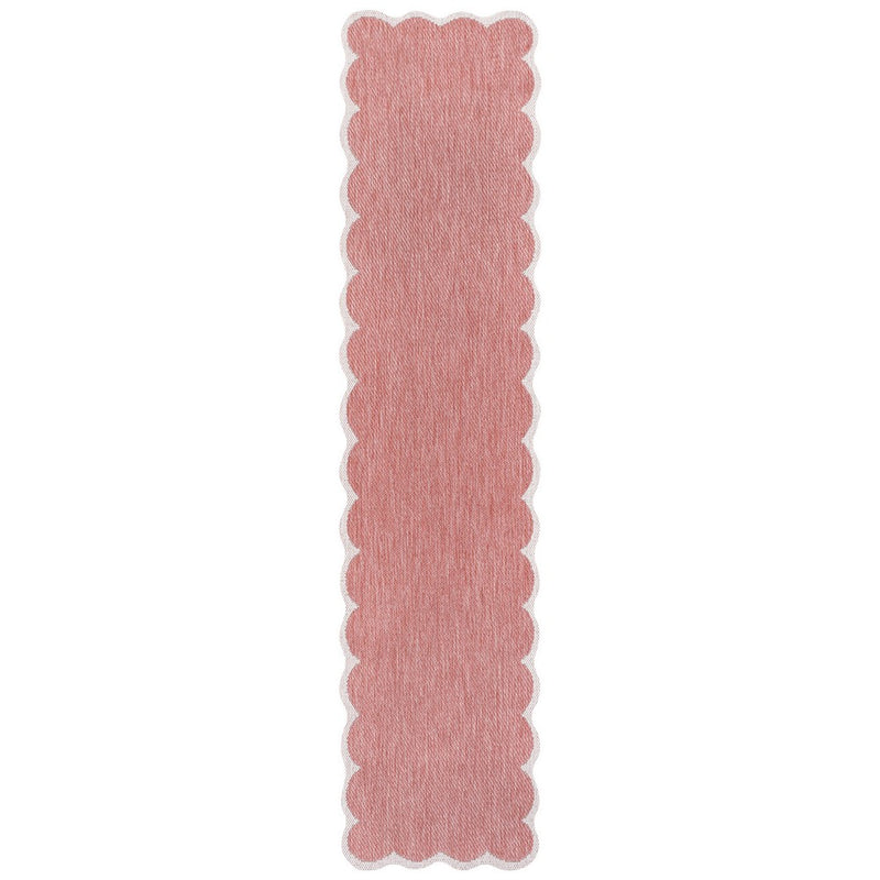 Alice Classic Cottage Two-tone Scalloped Indoor/Outdoor Area Rug