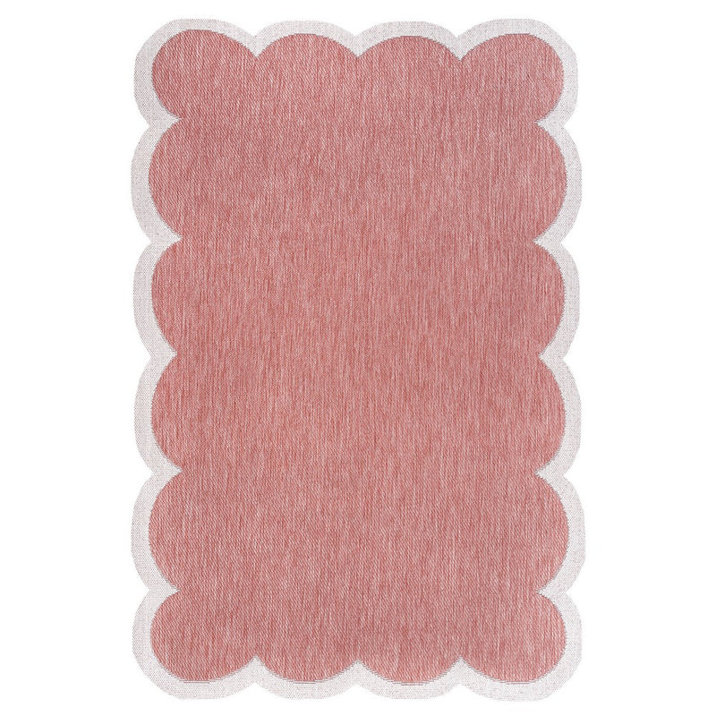 Alice Classic Cottage Two-tone Scalloped Indoor/Outdoor Area Rug