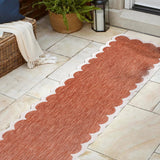 Alice Classic Cottage Two-tone Scalloped Indoor/Outdoor Area Rug