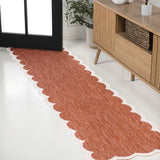 Alice Classic Cottage Two-tone Scalloped Indoor/Outdoor Area Rug