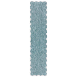 Alice Classic Cottage Two-tone Scalloped Indoor/Outdoor Area Rug