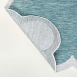 Alice Classic Cottage Two-tone Scalloped Indoor/Outdoor Area Rug