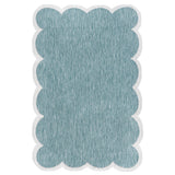 Alice Classic Cottage Two-tone Scalloped Indoor/Outdoor Area Rug