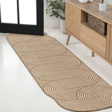Margot Modern Geometric Arch Stripe Area Rug