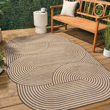 Margot Modern Geometric Arch Stripe Area Rug