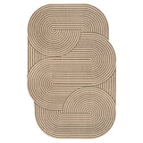 Margot Modern Geometric Arch Stripe Area Rug