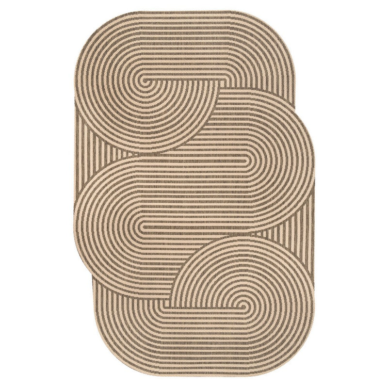 Margot Modern Geometric Arch Stripe Area Rug